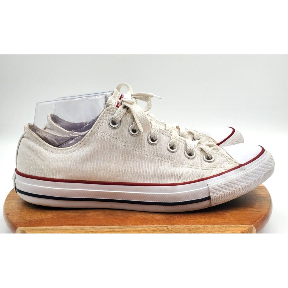 Converse Chuck Taylor All Star Low Top Womens 9.5 Mens 7.5 White Shoes M7652